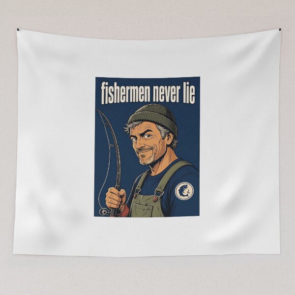 Item preview, Fishermen never lie  designed and sold by IronAndIncCo.
