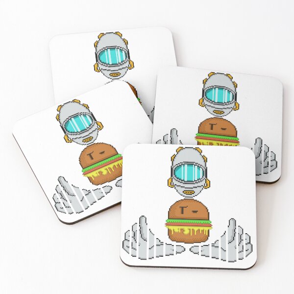 Item preview, Astronaut Levitating Burger Space designed and sold by RetroRlx.