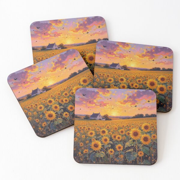 Item preview, Rustic Sunflower Farm Sunset designed and sold by Mary Spencer.