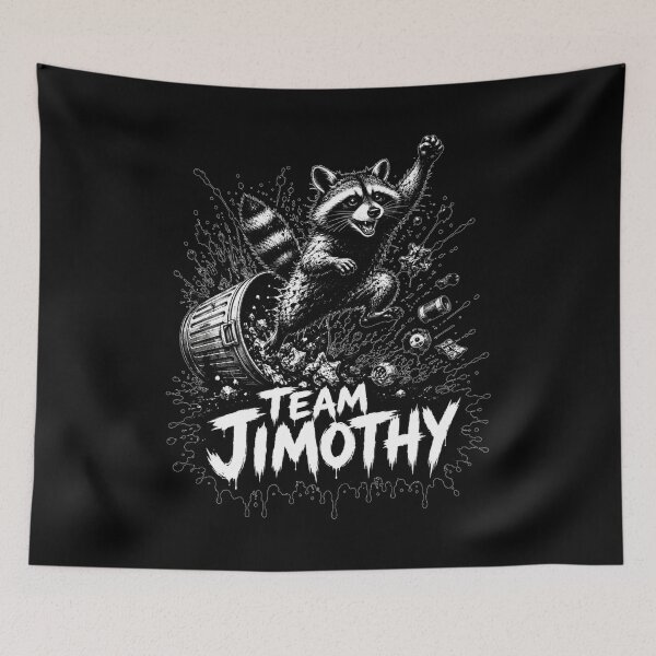 Item preview, Team Jimothy Ink Splatter Barrel Burst Feral Legend Gift for Raccoon Lovers designed and sold by Nightarel.
