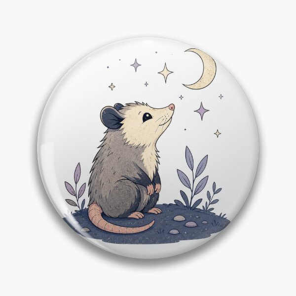 Item preview, Opossum looking at stars designed and sold by Orca-Design.
