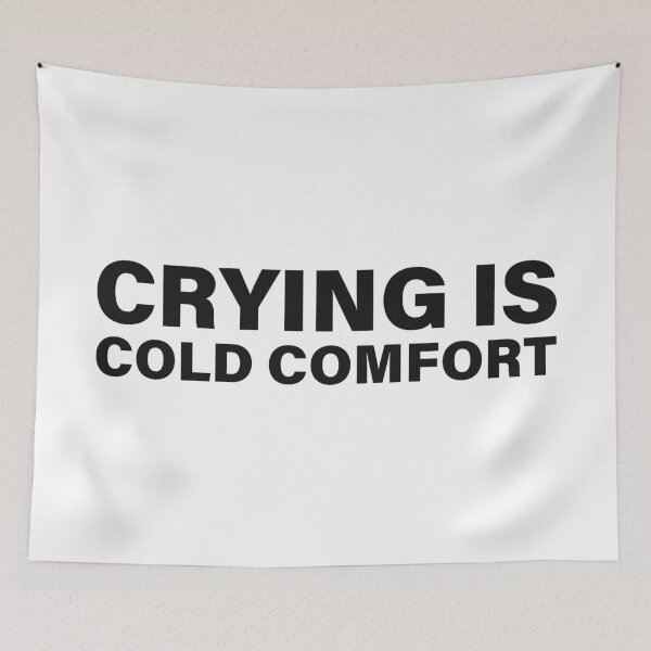 Item preview, Crying Is Cold Comfort — The Odyssey Quote (White Version) designed and sold by LiteraryRelics.