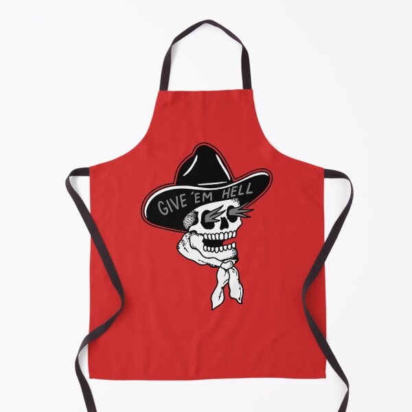 Item preview, Give 'Em Hell Cowboy Skull – Black and White Western Skeleton Illustration designed and sold by PIXEL POP DESIGNS - Beyond the Norm!.