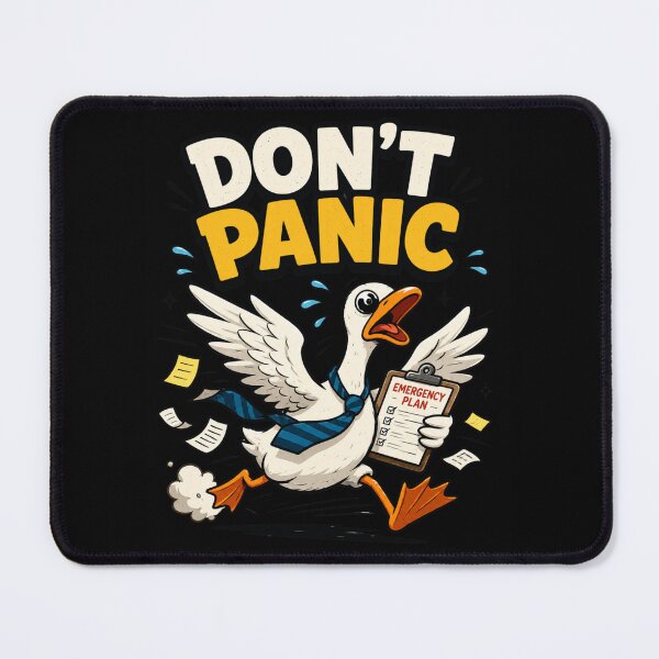 Item preview, Don’t Panic Humor | Funny Stress Relief Duck designed and sold by Cree8if.