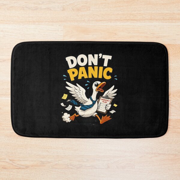 Item preview,  Don’t Panic Humor | Funny Stress Relief Duck designed and sold by Cree8if.