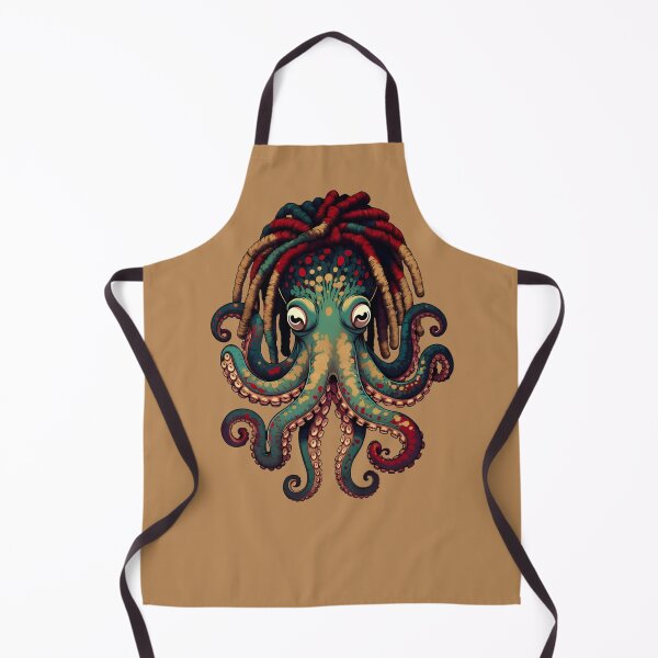 Item preview, Rasta Octopus with Dreadlocks | Reggae Sea Life Art designed and sold by digitalbob60.