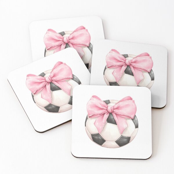 Item preview, Cute Pink Bow Soccer Ball Girly Football Sports Lover Design designed and sold by sunnivamla.