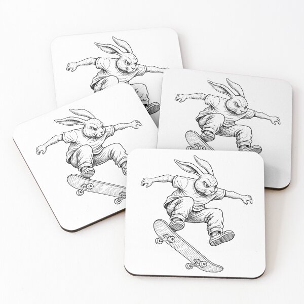 Item preview, Skateboarding Rabbit – Vintage Bunny Kickflip Retro Skateboard Graphic designed and sold by sportfantees.