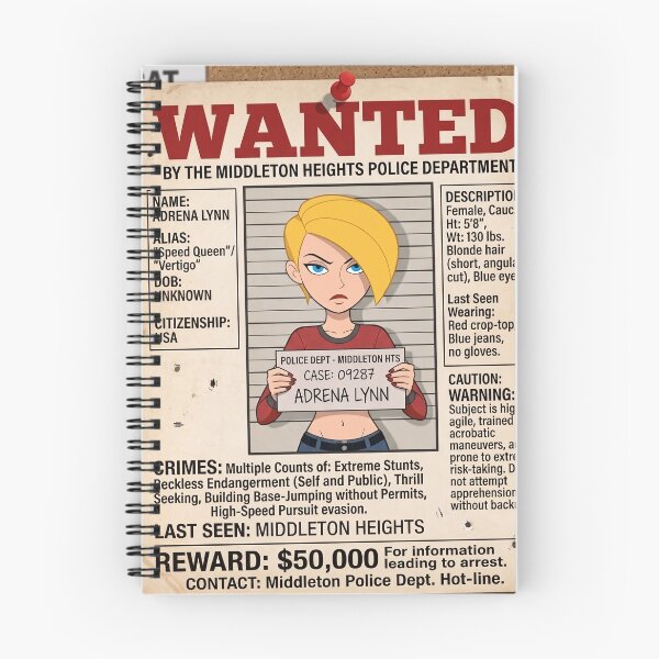 Item preview, Adrena Lynn Wanted Poster Kim Possible Villain designed and sold by N0WUC1.
