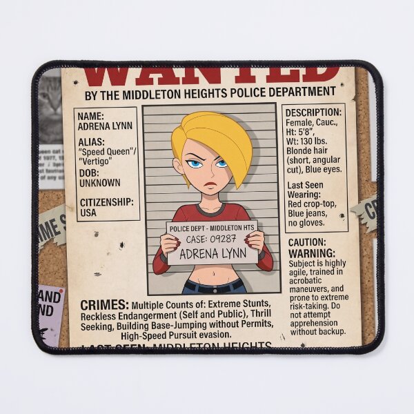 Item preview, Adrena Lynn Wanted Poster Kim Possible Villain designed and sold by N0WUC1.