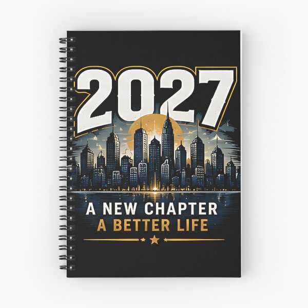 Item preview, 2027 A New Chapter A Better Life T-Shirt | Motivational New Year City Skyline Graphic Tee designed and sold by DealNest.