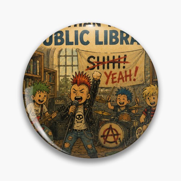 Item preview, WHAT'S MORE PUNK THAN THE PUBLIC LIBRARY? designed and sold by The Turbulent Architect.