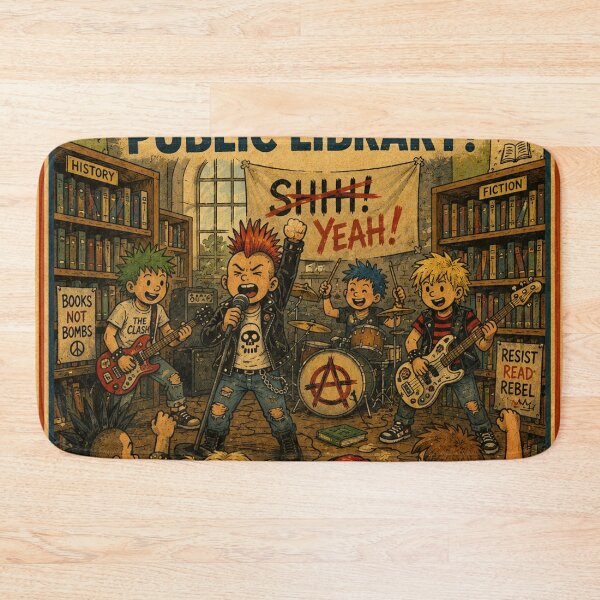 Item preview, WHAT'S MORE PUNK THAN THE PUBLIC LIBRARY? designed and sold by The Turbulent Architect.