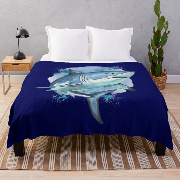 Item preview, Watercolor Shark Art designed and sold by Greenbaby.