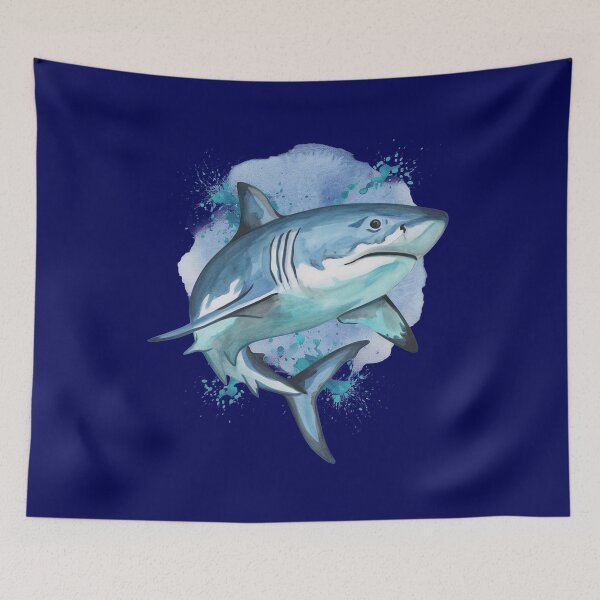 Item preview, Watercolor Shark Art designed and sold by Greenbaby.