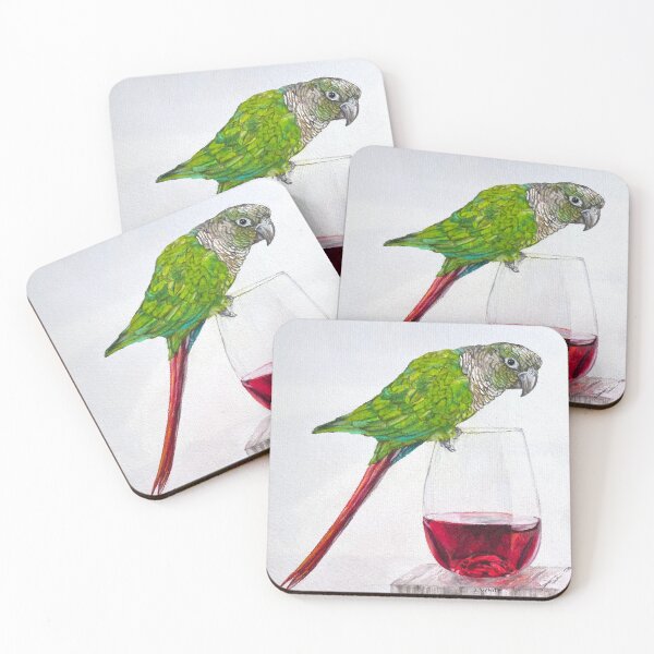 Item preview, Conure Wine Lover designed and sold by jenesaiscluck.
