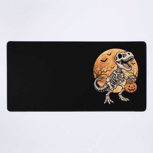 Item preview, Dinosaur Skeleton with Halloween Pumpkin designed and sold by pintartipuduran.