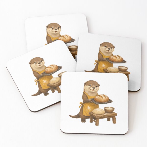 Item preview, Otter cooking bread designed and sold by Orca-Design.