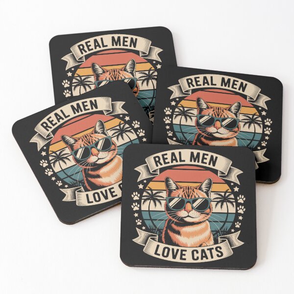 Item preview, Real Men Love Cats Vintage designed and sold by DariaOltes.