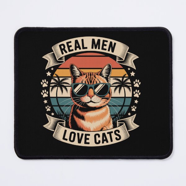 Item preview, Real Men Love Cats Vintage designed and sold by DariaOltes.