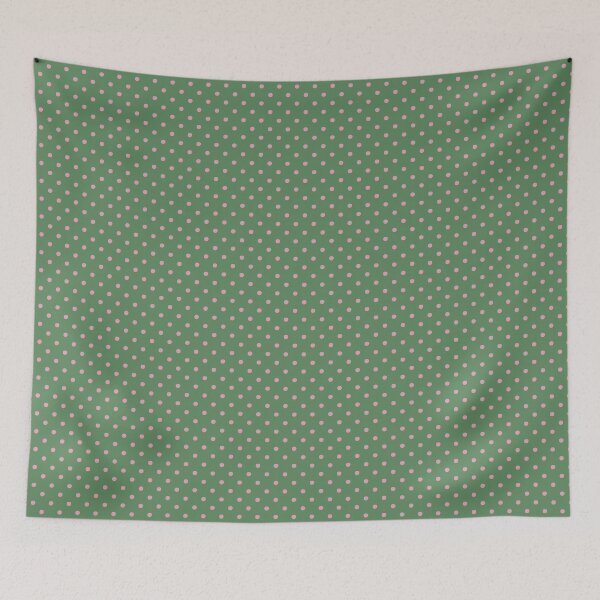 Item preview, Pink and Olive Green Polka Dots | Minimalist Pink Dots on Olive Pattern | Pastel Pink and Olive Dots | Elegant Soft Pink and Olive Green Polka Dots | Rustic Olive and Pink Dotted designed and sold by VivaFy.