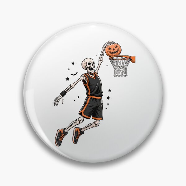 Item preview, Skeleton Dunking Pumpkin Basketball designed and sold by pintartipuduran.