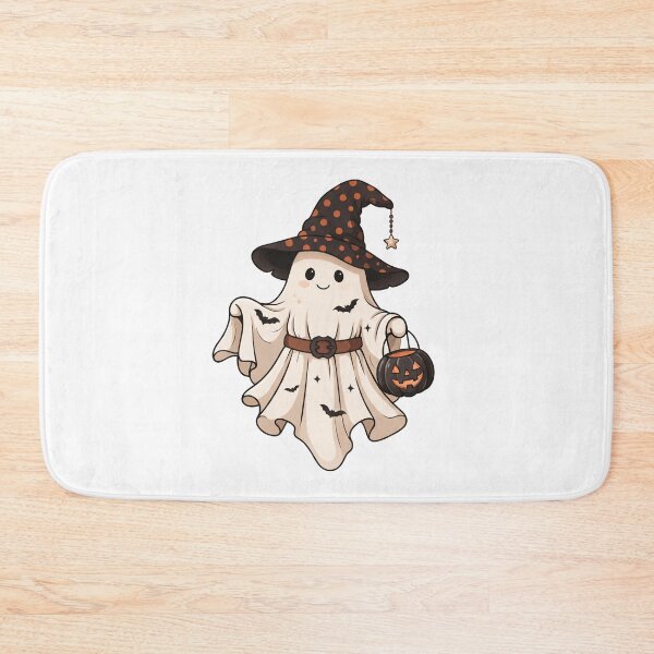 Item preview, Cute Ghost in Witch Hat designed and sold by pintartipuduran.