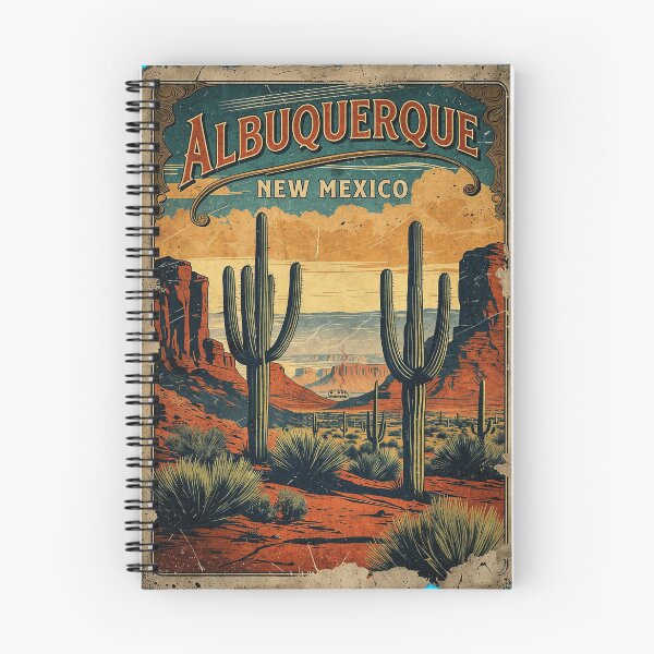Item preview, Breakind bad- Albuquerque Retro Desert Poster grunge designed and sold by Fictional Ink Society.