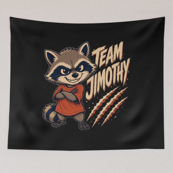Item preview, Team Jimothy Cartoon Hoodie Raccoon Feral Legend Gift for Raccoon Lovers designed and sold by Nightarel.