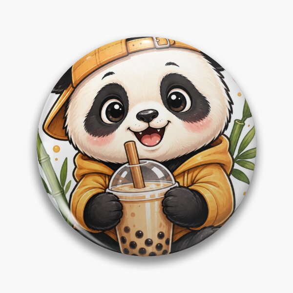 Item preview, Cute Panda Bubble Tea Sticker designed and sold by JonesSahota.