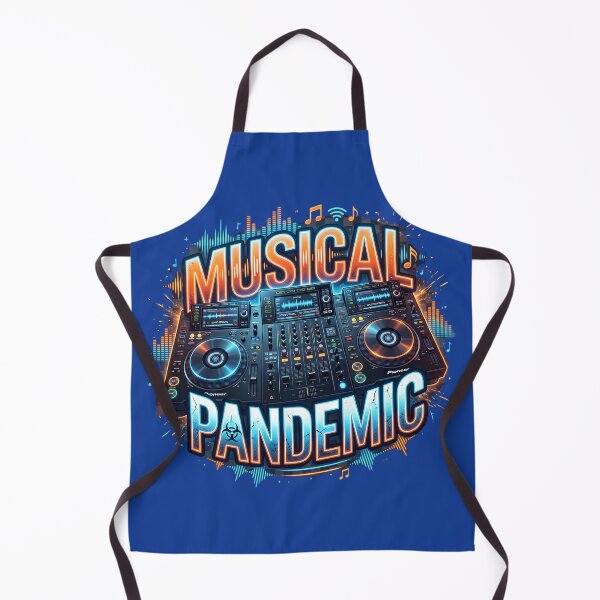 Item preview, Musical Pandemic DJ Turntables Neon Graphic designed and sold by digitalbob60.