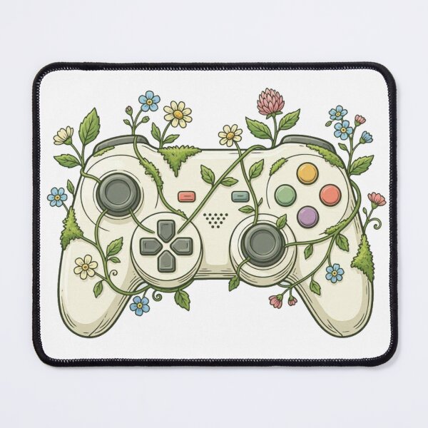 Item preview, Botanical Gamer Controller - Cottagecore Wildflower Gamepad designed and sold by Dabis26.