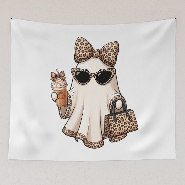 Item preview, Fashionable Ghost with Leopard Accessories designed and sold by pintartipuduran.