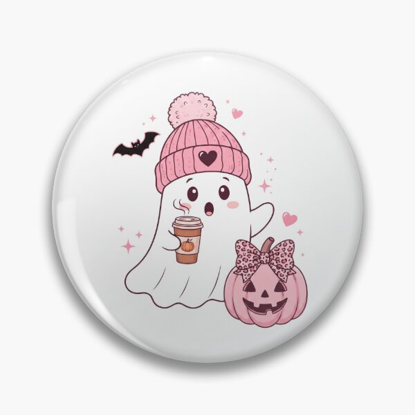 Item preview, Adorable Ghost with Pumpkin designed and sold by pintartipuduran.