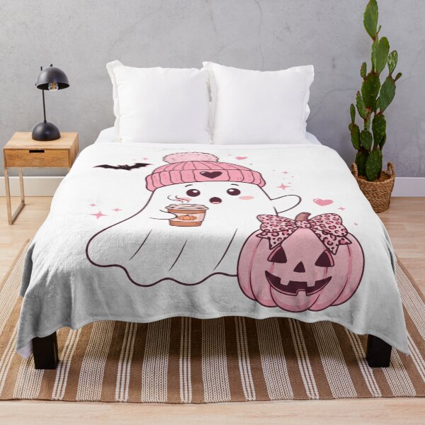 Item preview, Adorable Ghost with Pumpkin designed and sold by pintartipuduran.