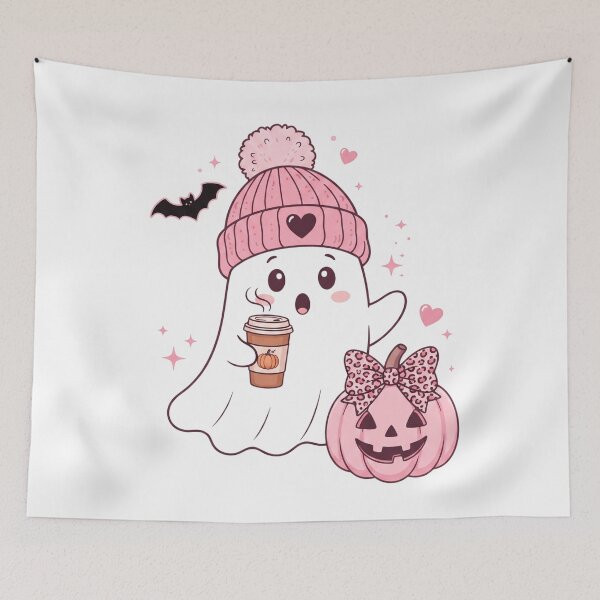 Item preview, Fantasma adorable con calabaza designed and sold by pintartipuduran.
