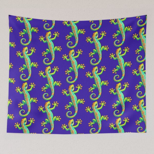 Item preview, Tropical Lizard with bright colors designed and sold by shorethings.