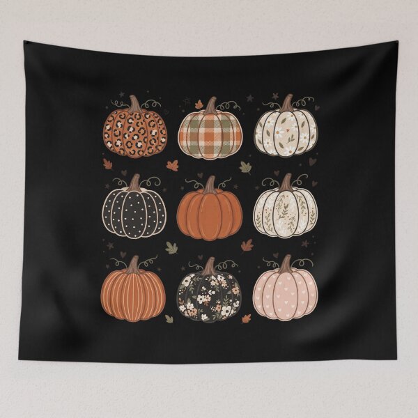 Item preview, Colorful Patterned Pumpkins designed and sold by pintartipuduran.