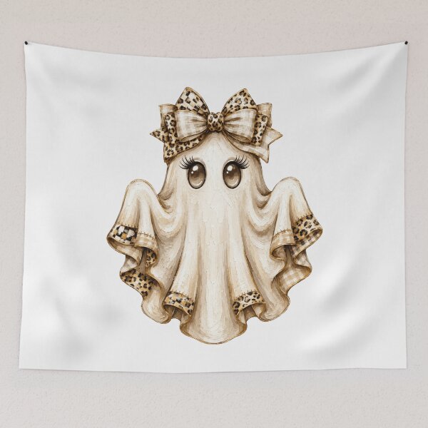 Item preview, Cute Ghost with a Bow designed and sold by pintartipuduran.