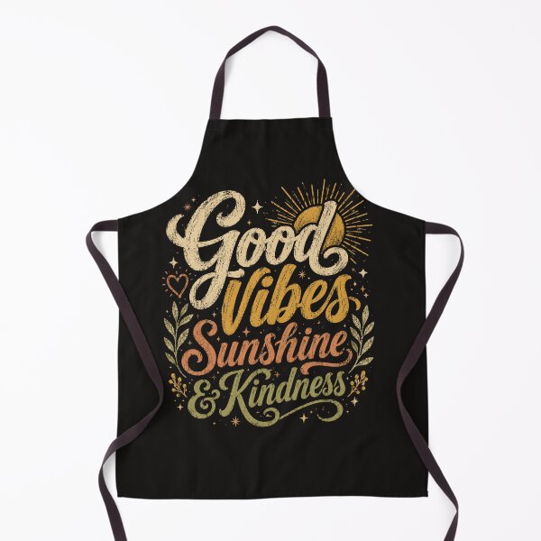 Item preview, Good Vibes Sunshine & Kindness: Retro Positive Quote Inspirational Typography Vintage Boho Aesthetic designed and sold by SARAGOZ.