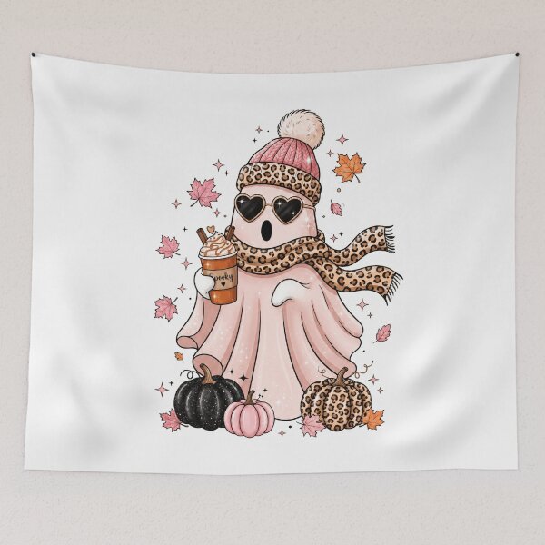Item preview, Stylish Ghost with Winter Accessories designed and sold by pintartipuduran.