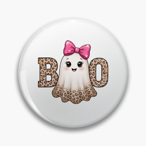 Item preview, Cute Leopard Ghost with Bow designed and sold by pintartipuduran.