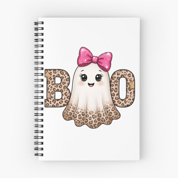 Item preview, Cute Leopard Ghost with Bow designed and sold by pintartipuduran.