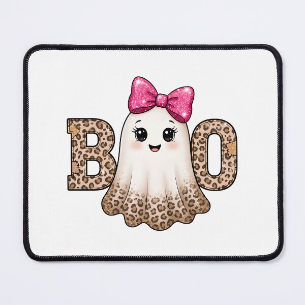 Item preview, Cute Leopard Ghost with Bow designed and sold by pintartipuduran.