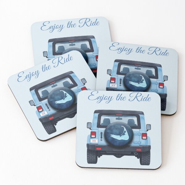 Item preview, Enjoy the Ride Nantucket Blue Car designed and sold by Coastal Joy.