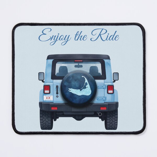 Item preview, Enjoy the Ride Nantucket Blue Car designed and sold by Coastal Joy.
