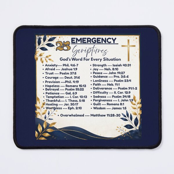 Item preview, 25 Emergency Scriptures designed and sold by tellit24seven.
