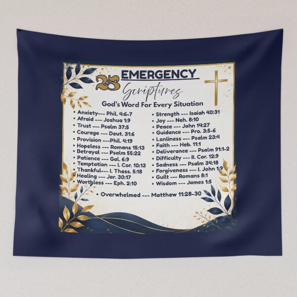 Item preview, 25 Emergency Scriptures designed and sold by tellit24seven.