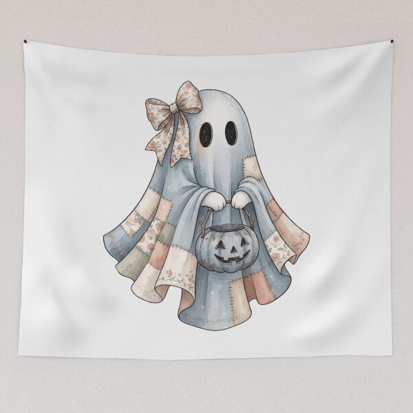 Item preview, Cute Patchwork Ghost designed and sold by pintartipuduran.