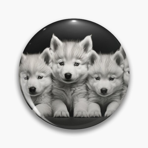 Item preview, Five Little White Husky Puppies designed and sold by djovan.